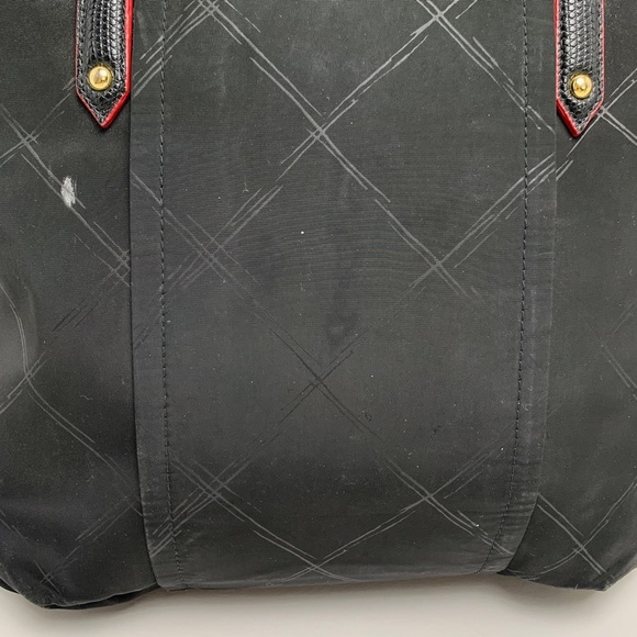 VERA BRADLEY Black Red Trim Handbag Tote Purse Lined Diamond Pattern Large Bag - Picture 16 of 16
